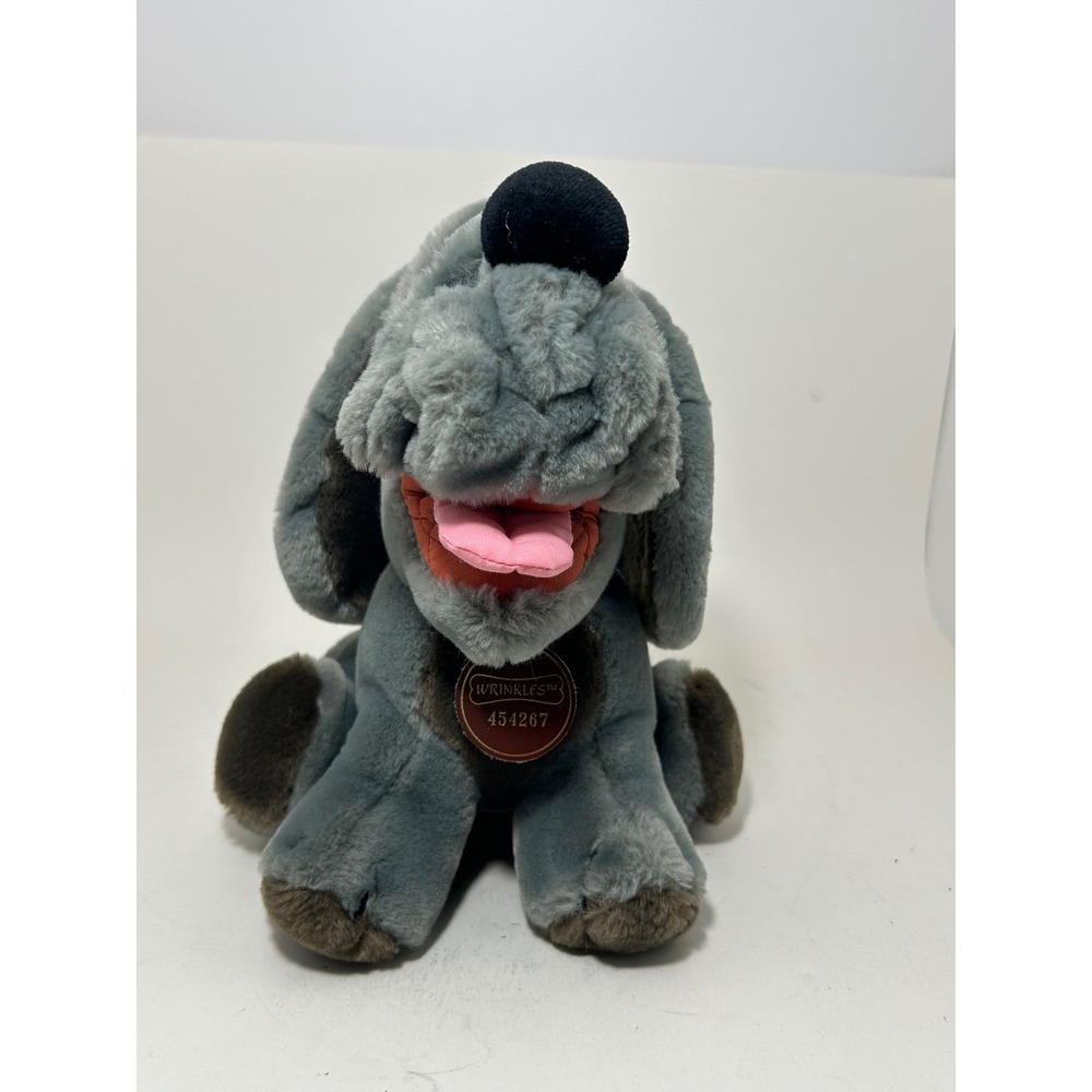 Vintage Wrinkles Dog Plush The Heritage Collection Grey Bloodhound Puppy 454267